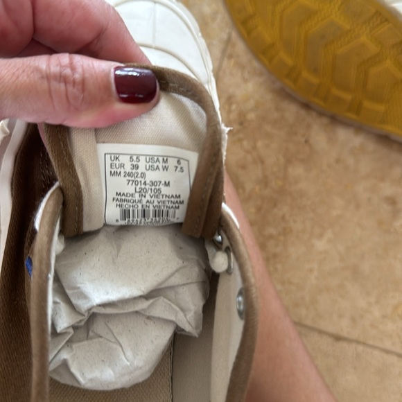 PALLADIUM Palla Ace CVS Olive canvas sneakers Women's 7.5 - Picture 5 of 5